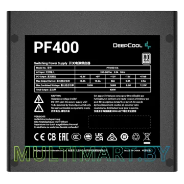 Блок питания DeepCool PF400 400W (R-PF400D-HA0B-EU) картинка 2
